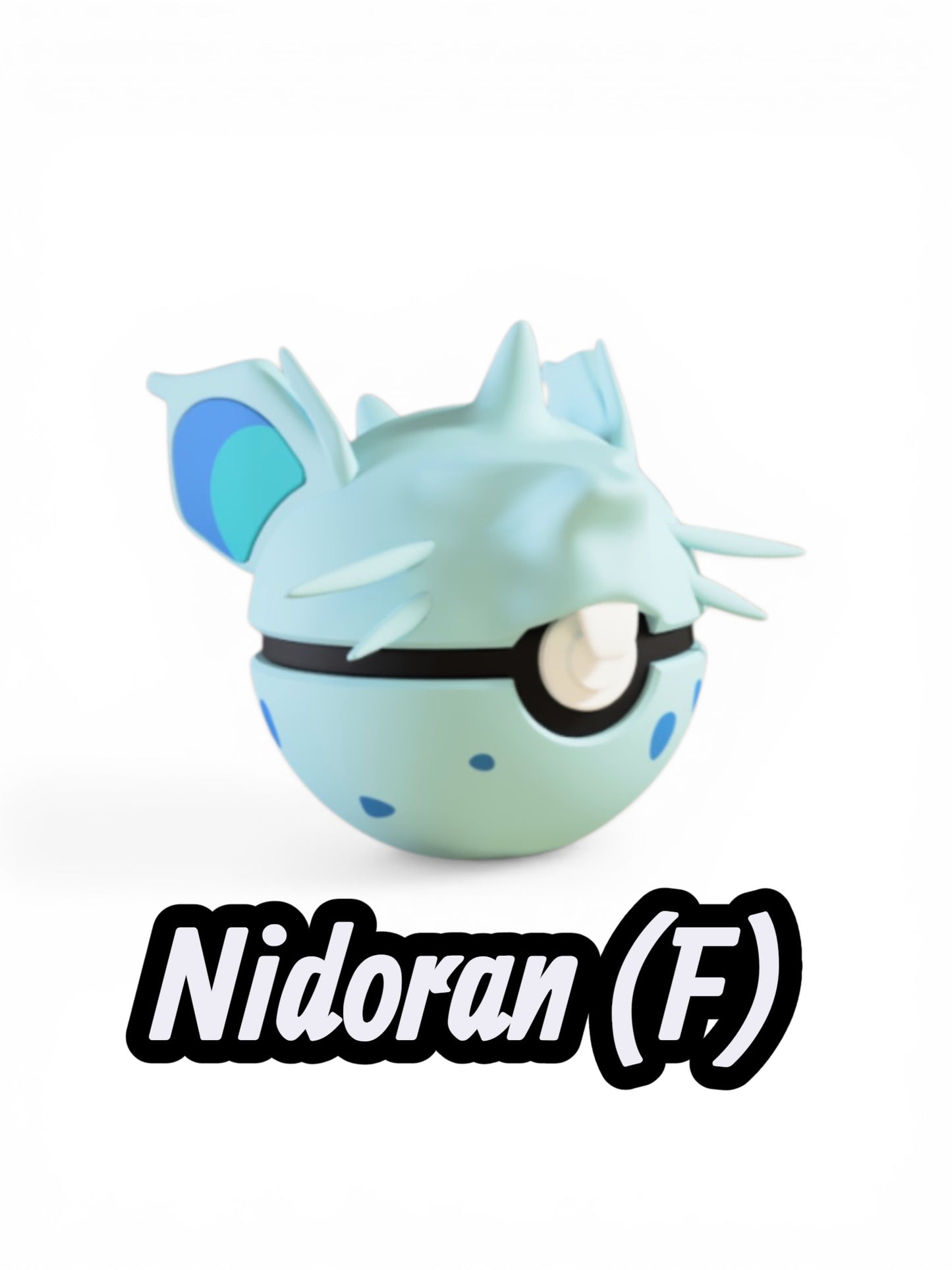 Nidoran (F)| Custom Ball | High Quality 3D Printed in the UK