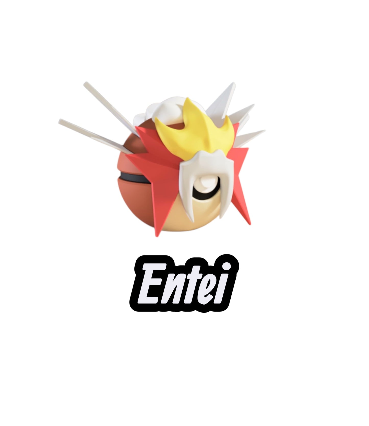 Entei Custom Ball | High Quality 3D Printed in the UK