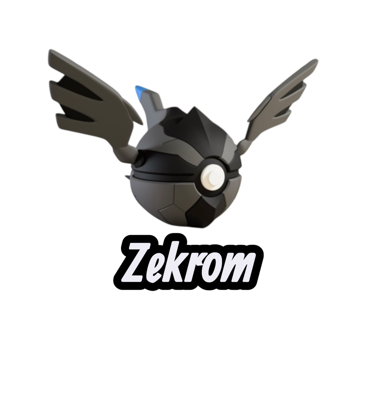 Zekrom Custom Ball | High Quality 3D Printed in the UK