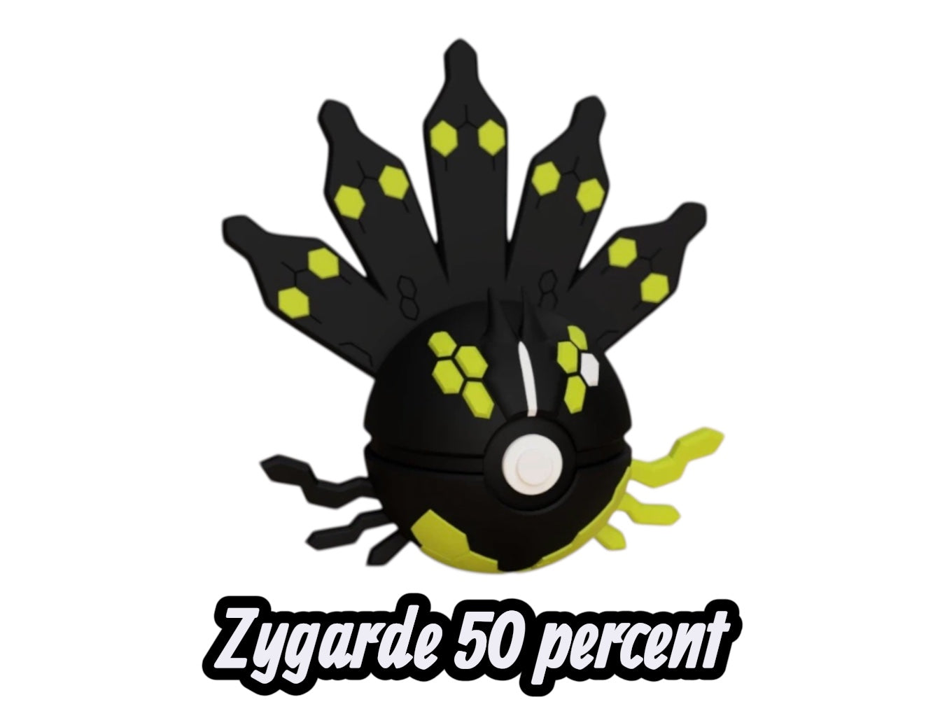 Zygarde 50% Custom Ball | High Quality 3D Printed in the UK