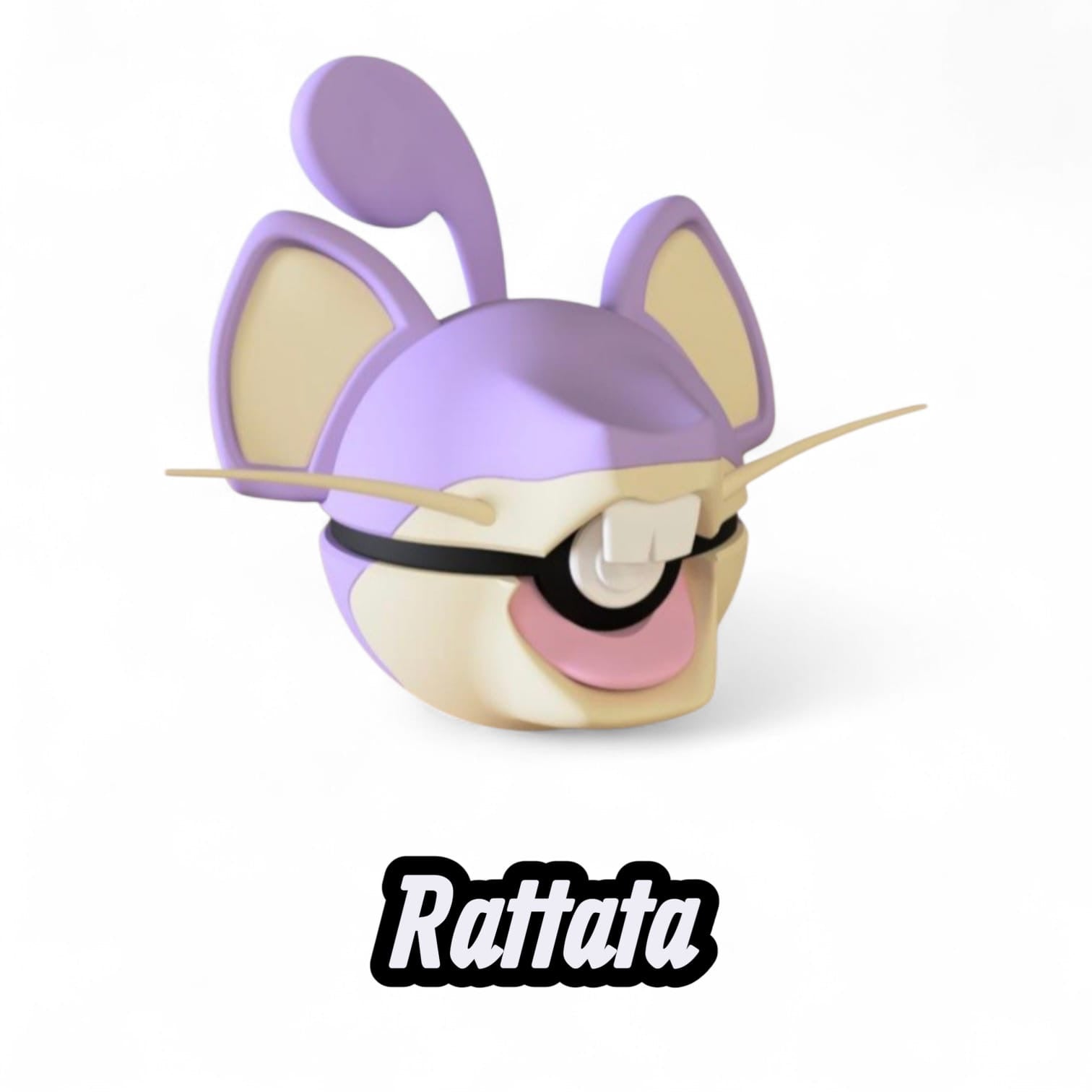 Rattata Custom Pokeball | High Quality 3D Printed in the UK