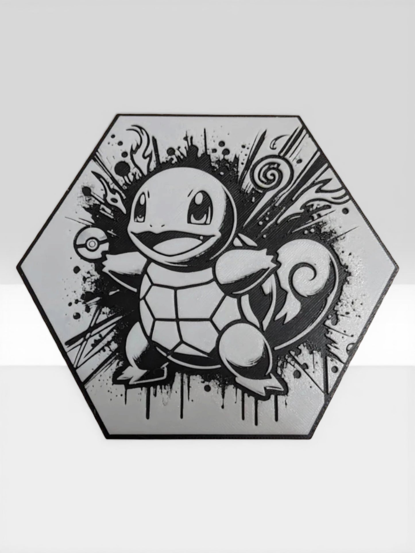 Custom 3D Printed "Battle Monster Character" Hexagon-Art – Build Your Own Wall Gallery