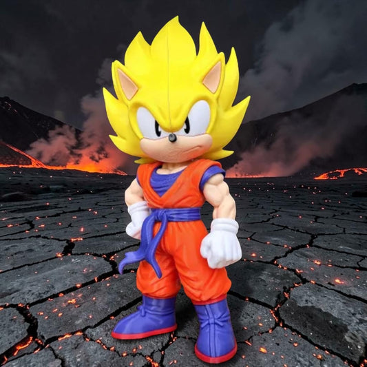 Fusion character figure Super Saiyan X – Sonic 3-D printed collectible