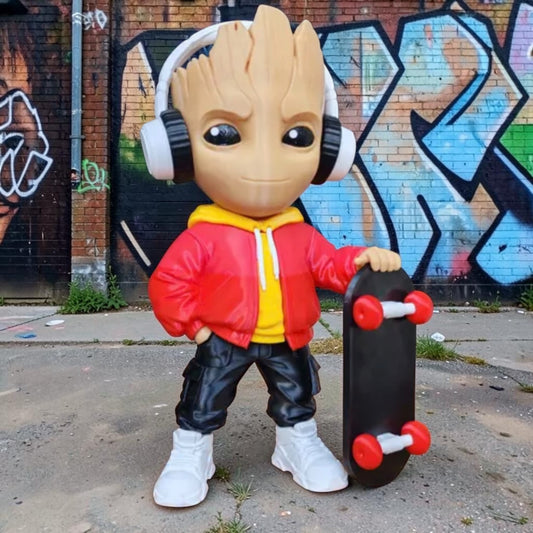 Skater Boy Groot 3D Printed Collectable