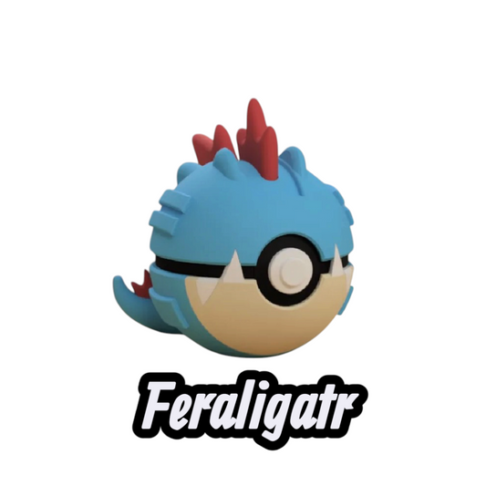 Feraligatr Custom Ball | High Quality 3D Printed in the Uk