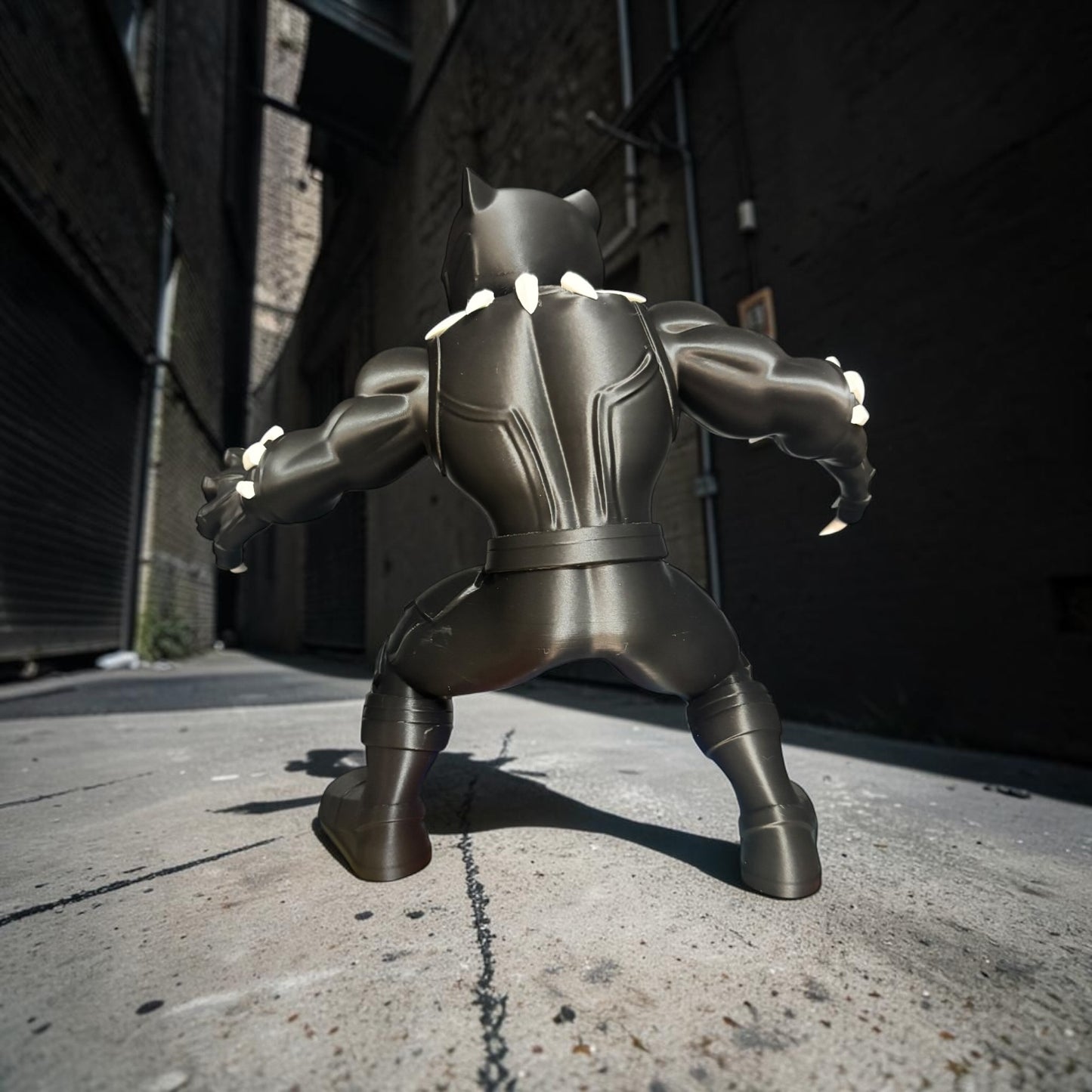 Panther Warrior Chibi Figure | Fantasy Guardian Collectible | 3D Printed & Hand Finished