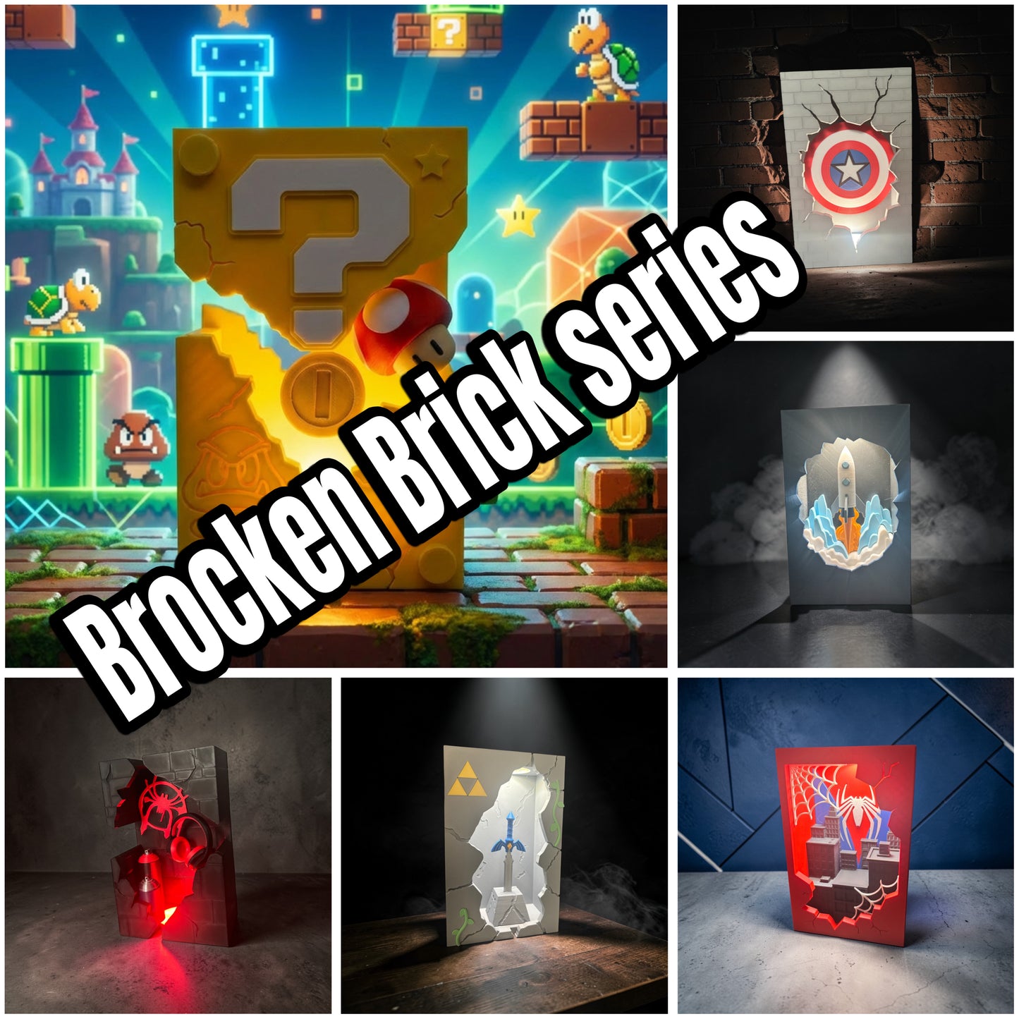 Broken bricks multiverse Led light scenes