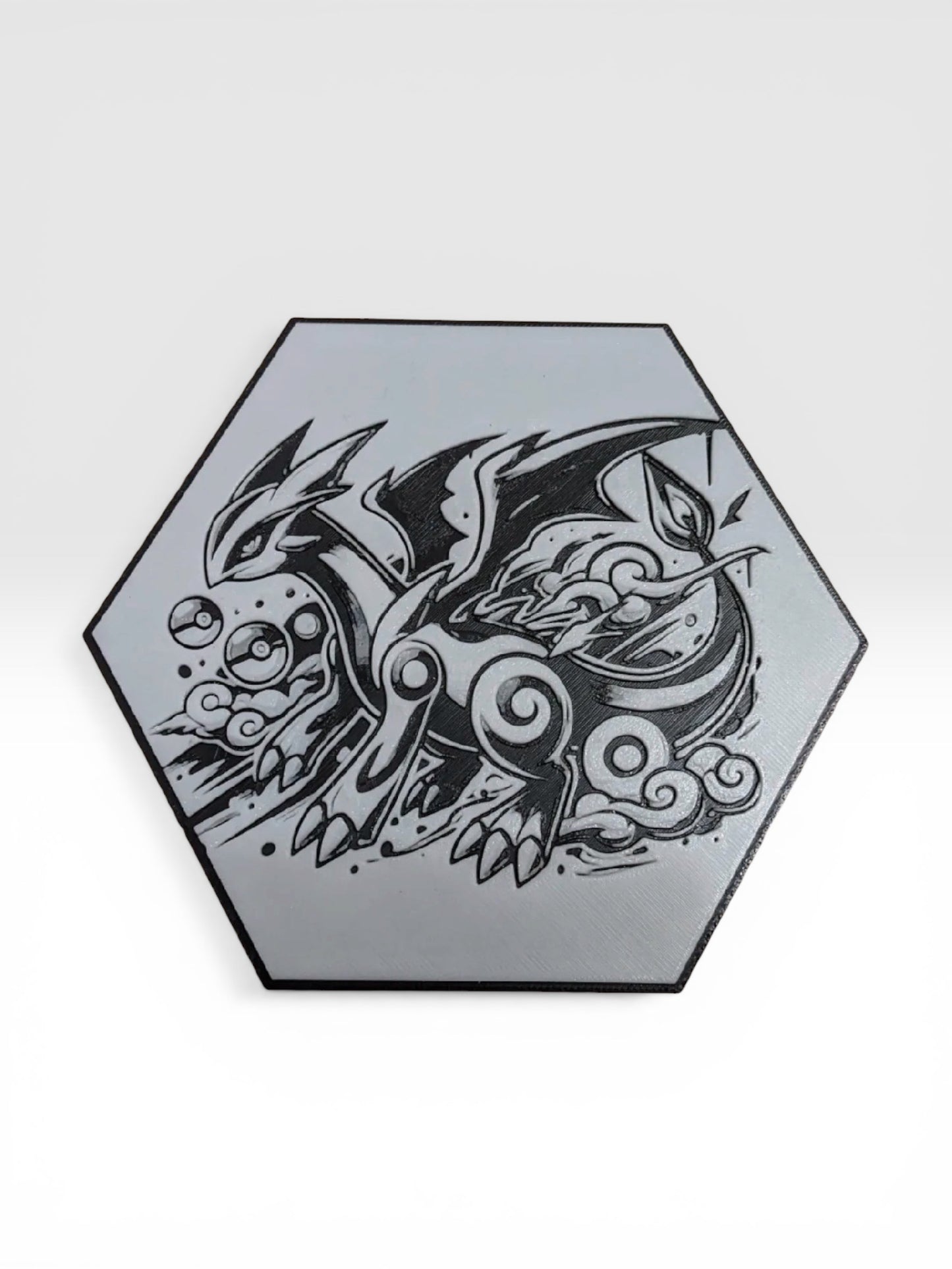 Custom 3D Printed "Battle Monster Character" Hexagon-Art – Build Your Own Wall Gallery