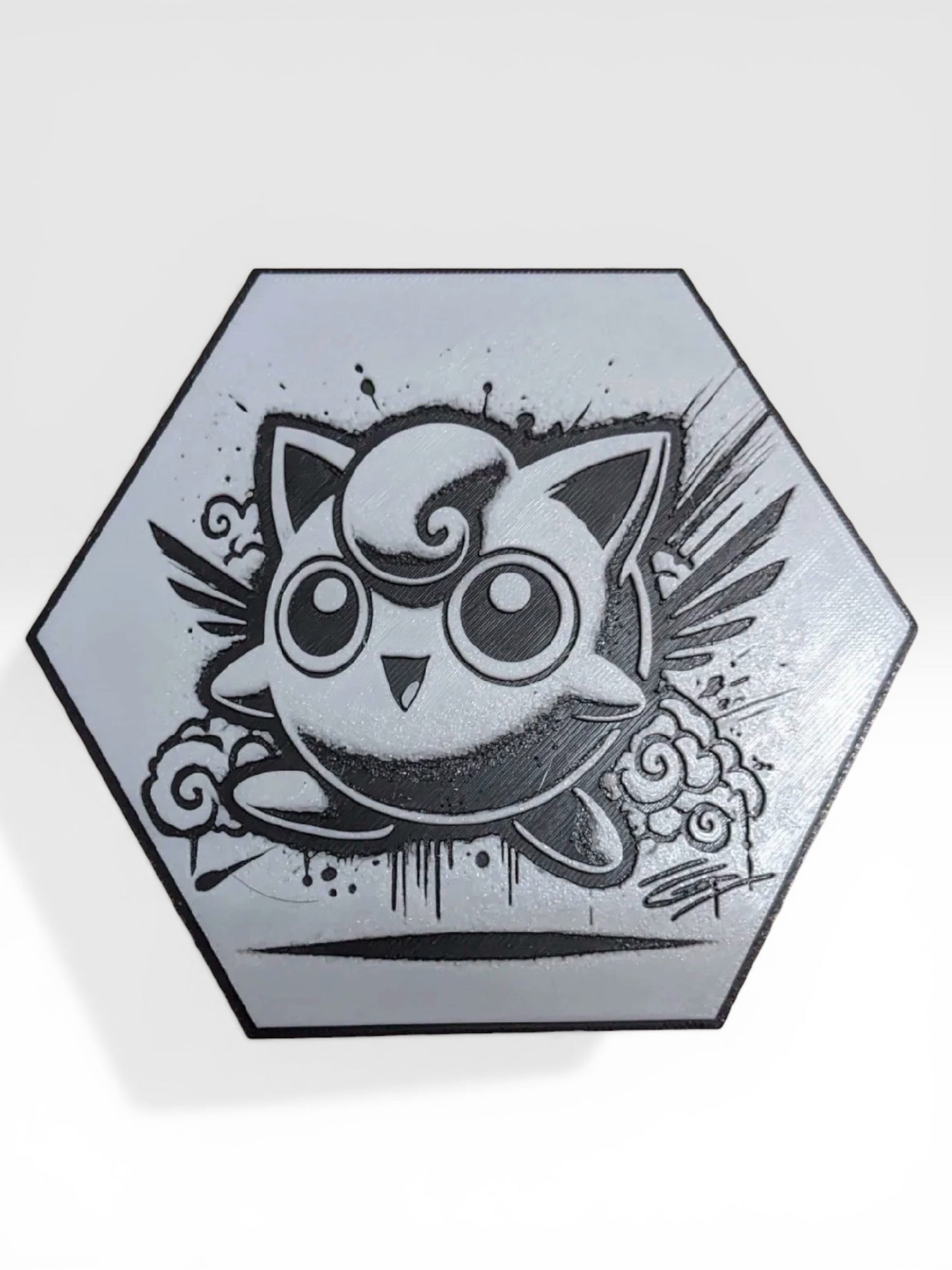 Custom 3D Printed "Battle Monster Character" Hexagon-Art – Build Your Own Wall Gallery