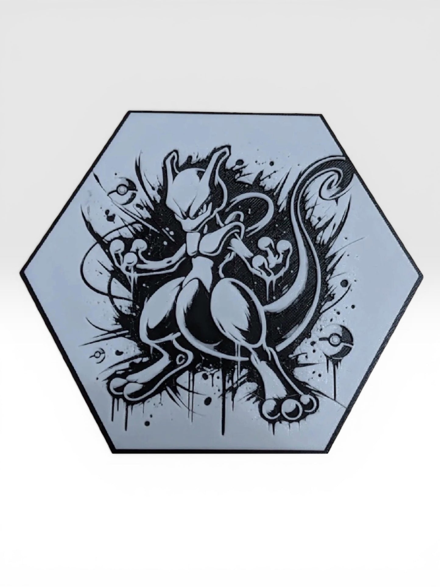 Custom 3D Printed "Battle Monster Character" Hexagon-Art – Build Your Own Wall Gallery