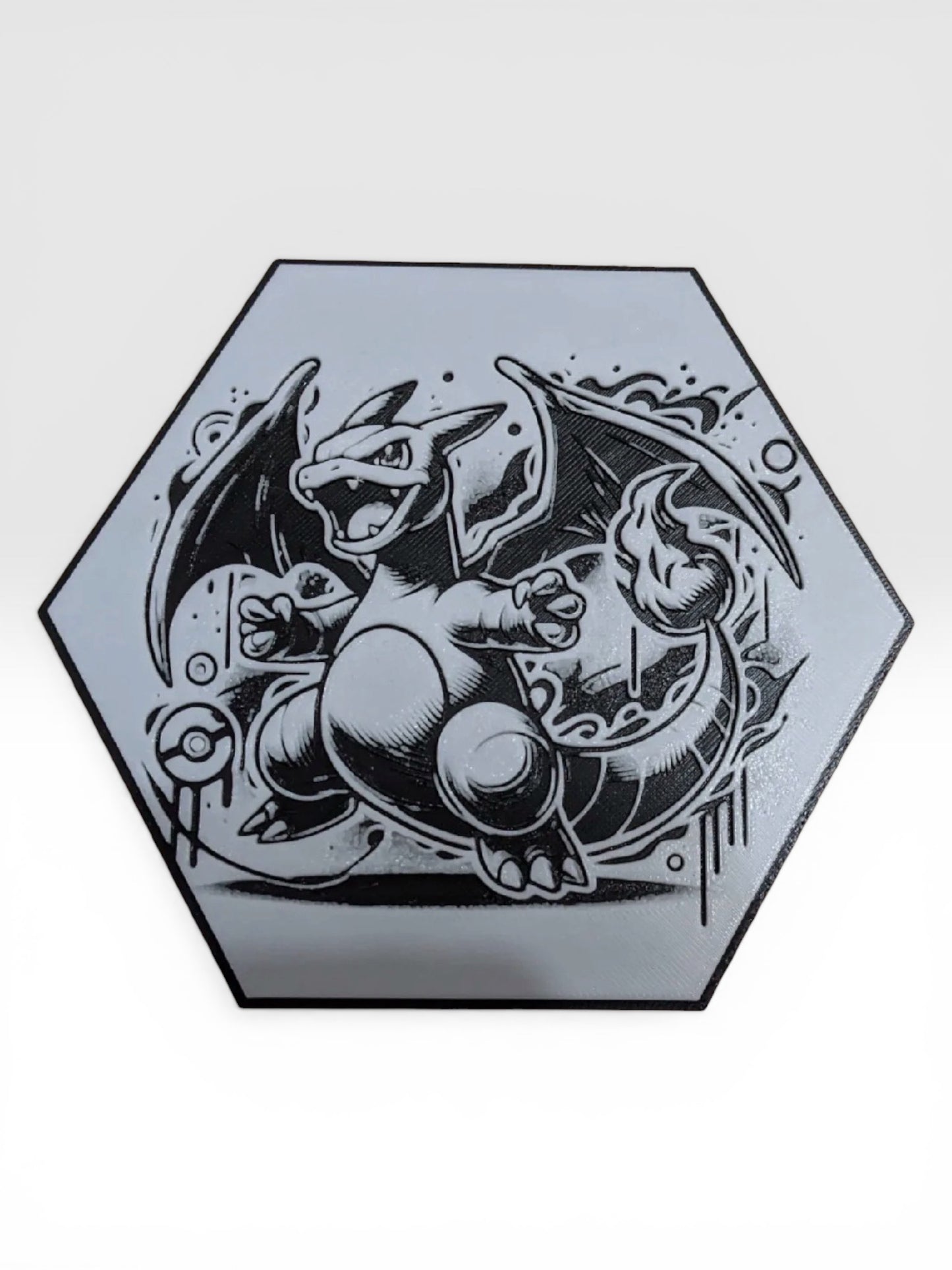 Custom 3D Printed "Battle Monster Character" Hexagon-Art – Build Your Own Wall Gallery