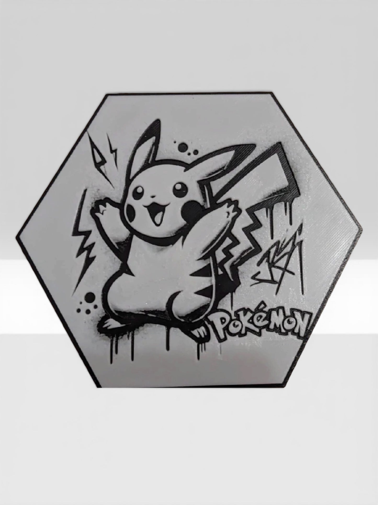 Custom 3D Printed "Battle Monster Character" Hexagon-Art – Build Your Own Wall Gallery