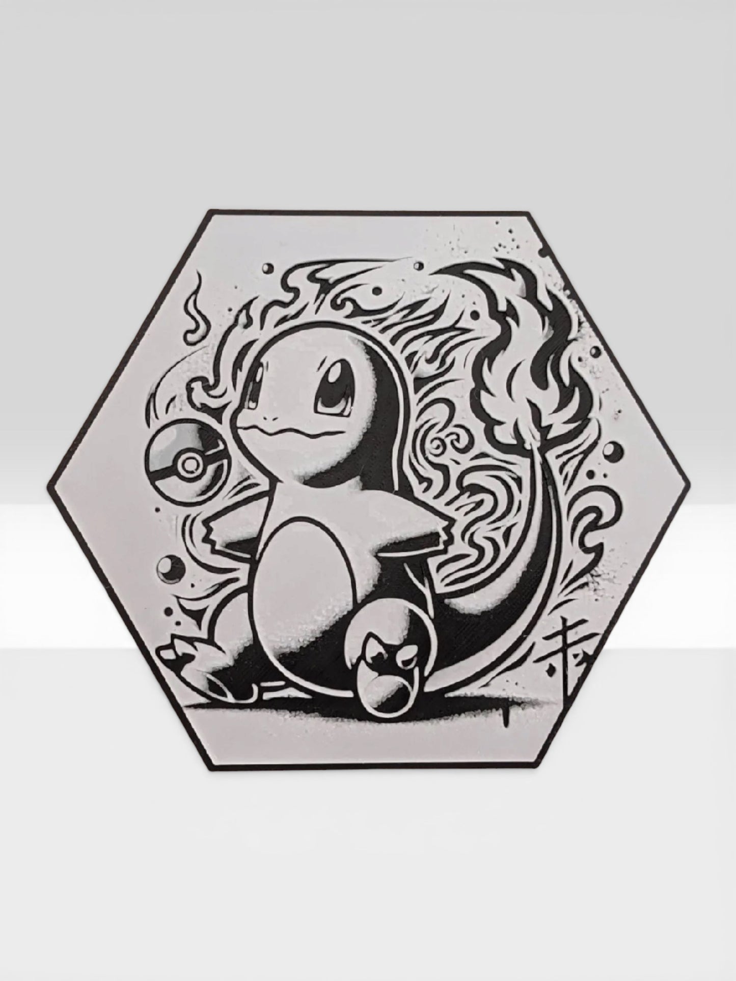 Custom 3D Printed "Battle Monster Character" Hexagon-Art – Build Your Own Wall Gallery