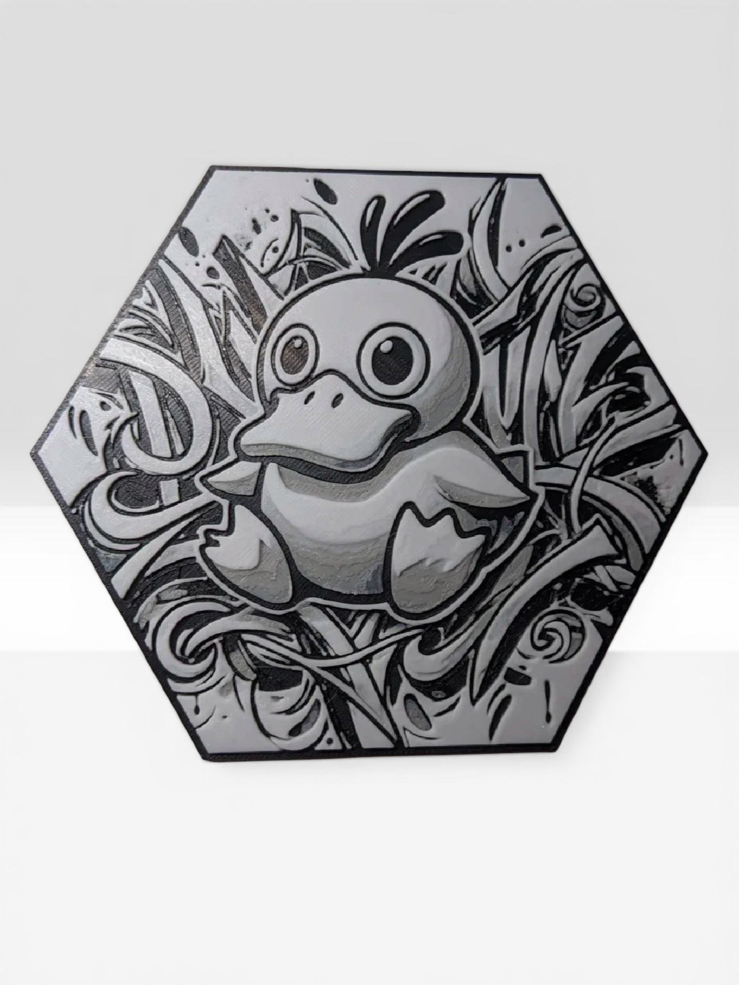 Custom 3D Printed "Battle Monster Character" Hexagon-Art – Build Your Own Wall Gallery