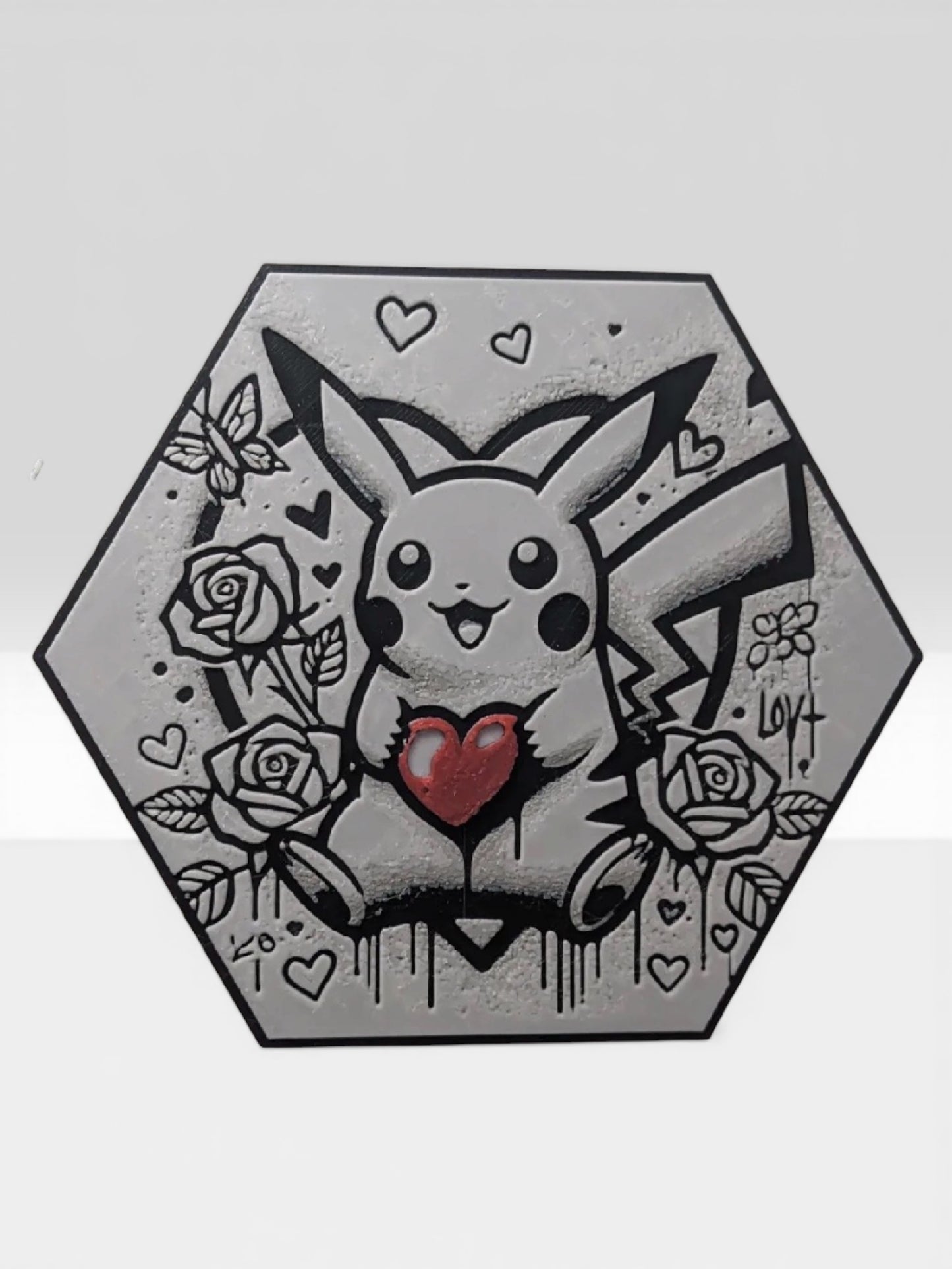 Custom 3D Printed "Battle Monster Character" Hexagon-Art – Build Your Own Wall Gallery