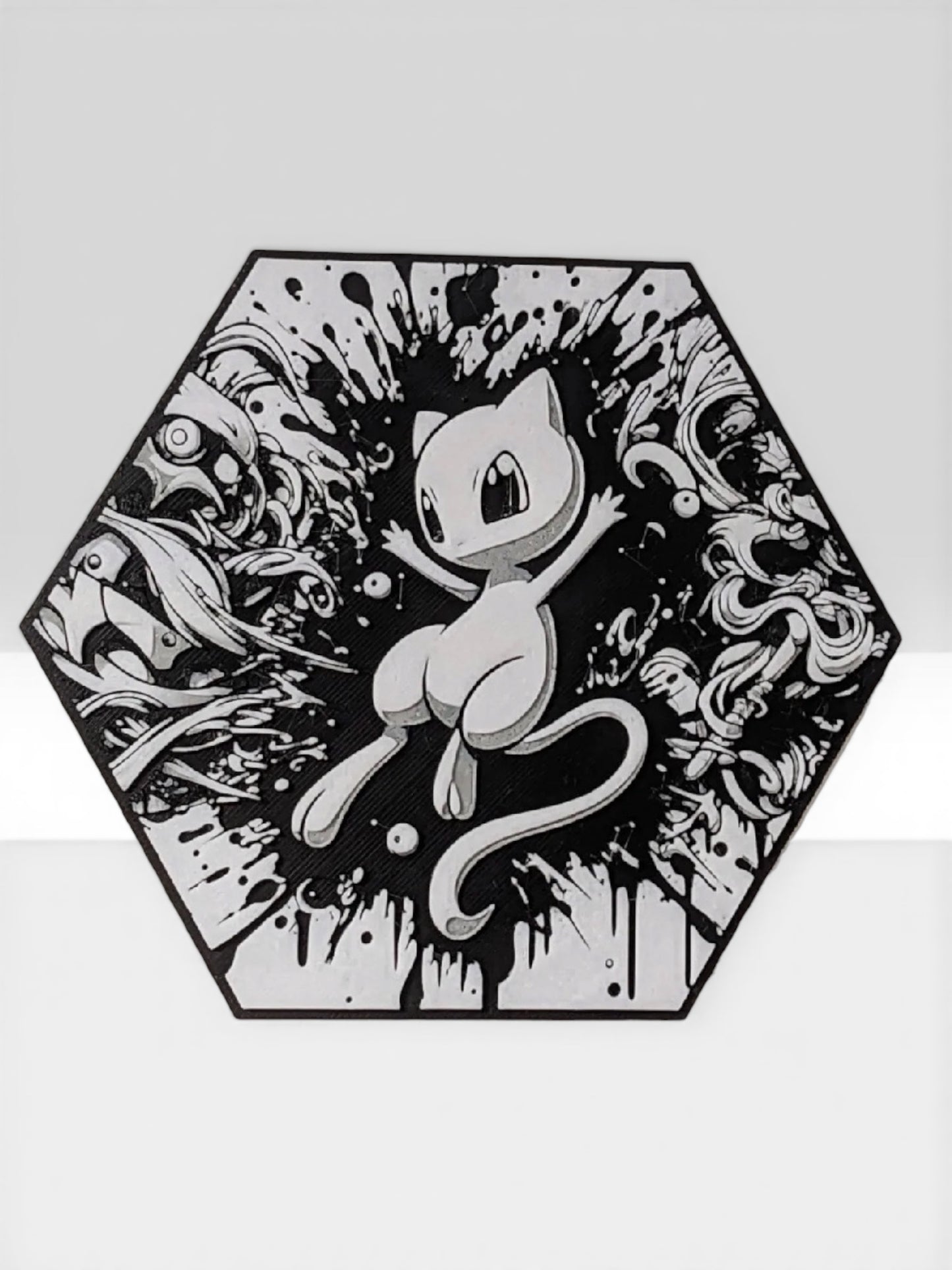 Custom 3D Printed "Battle Monster Character" Hexagon-Art – Build Your Own Wall Gallery
