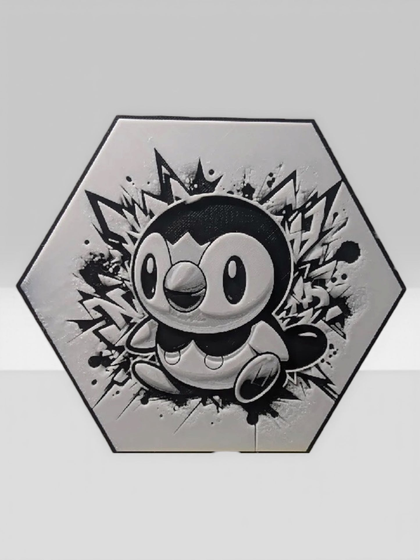 Custom 3D Printed "Battle Monster Character" Hexagon-Art – Build Your Own Wall Gallery