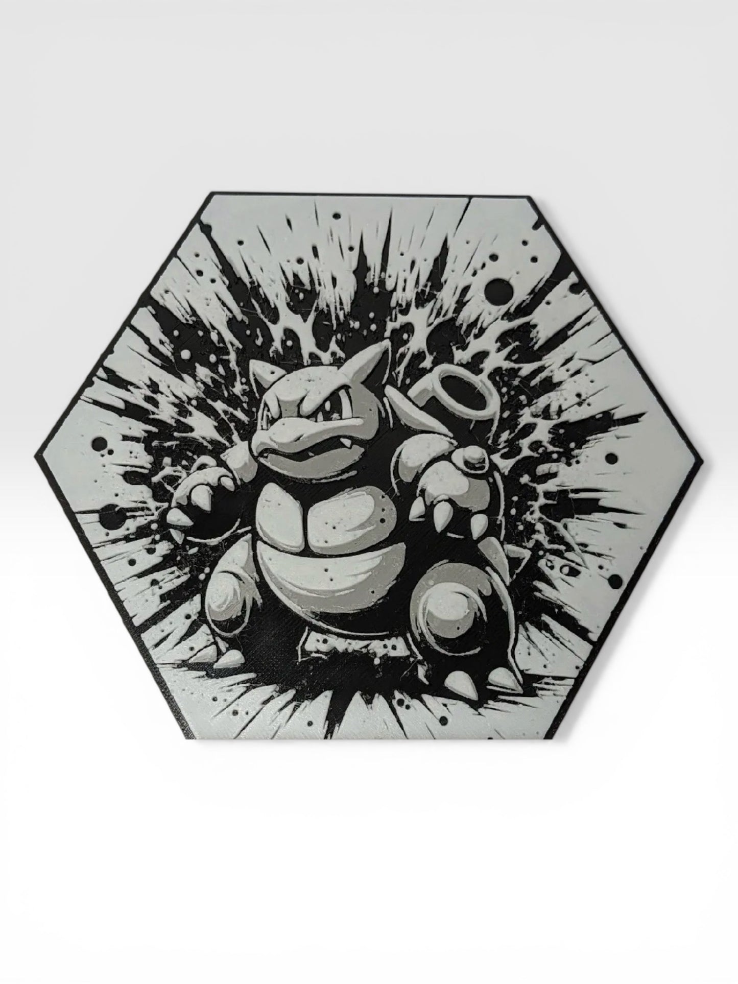 Custom 3D Printed "Battle Monster Character" Hexagon-Art – Build Your Own Wall Gallery