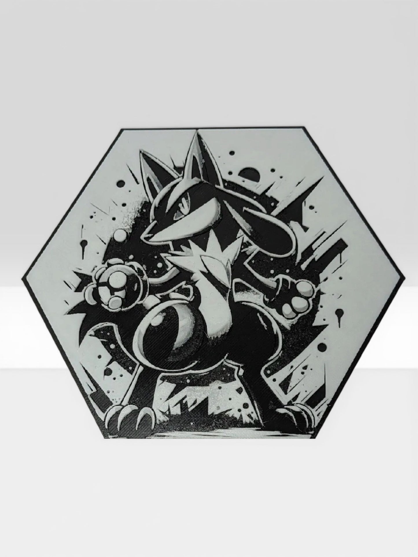 Custom 3D Printed "Battle Monster Character" Hexagon-Art – Build Your Own Wall Gallery