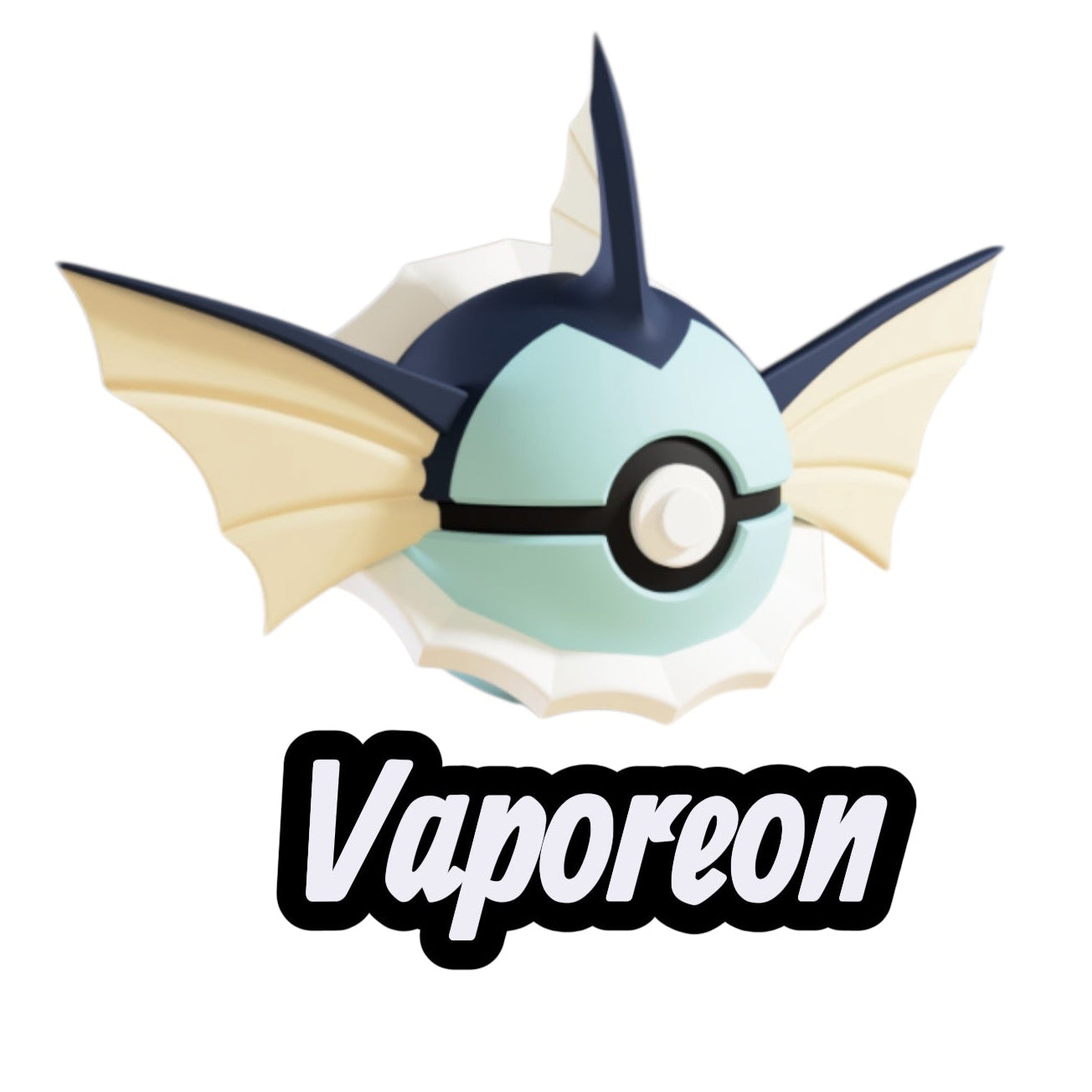 Vaporeon Custom Ball | High Quality 3D Printed in the UK