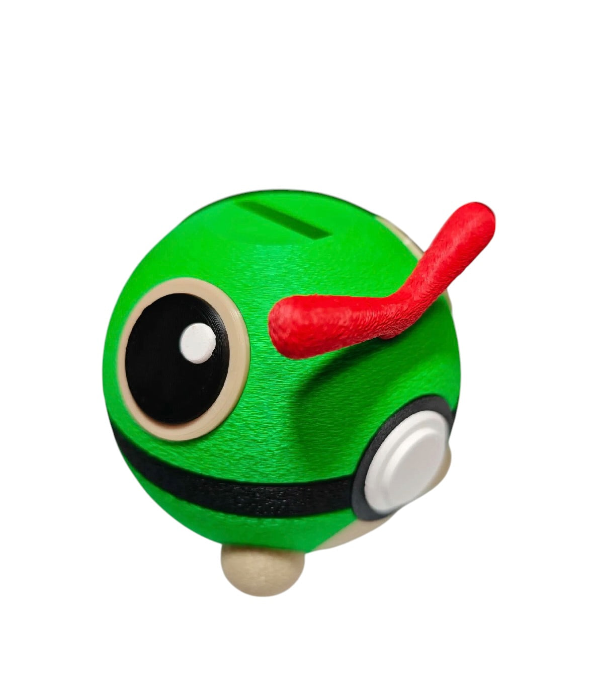 Character-Inspired 3D Printed Spherical Money Box – Hand-Finished Coin Bank