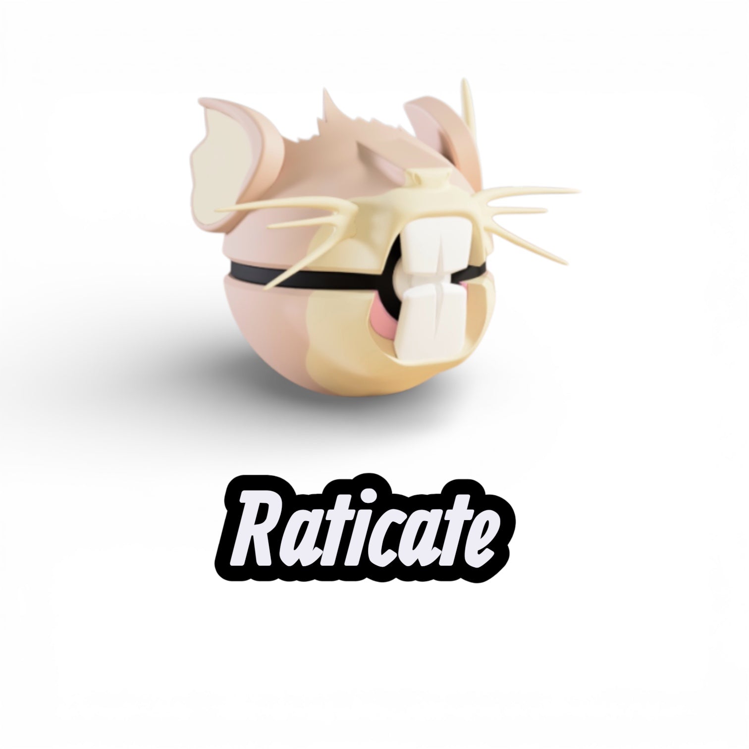 Raticate| Custom Pokeball | High Quality 3D Printed in the UK
