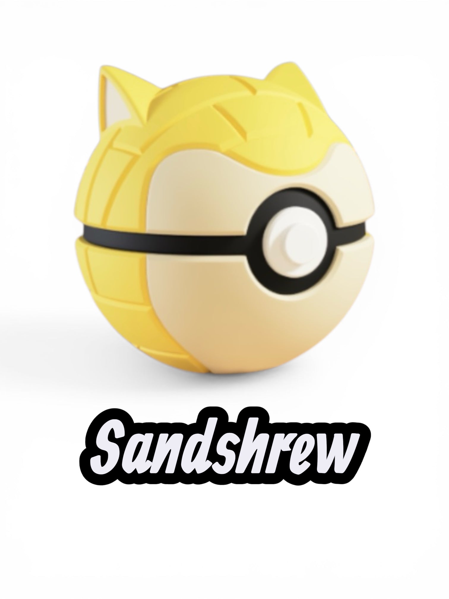 Sandshrew| Custom Pokeball | High Quality 3D Printed in the UK