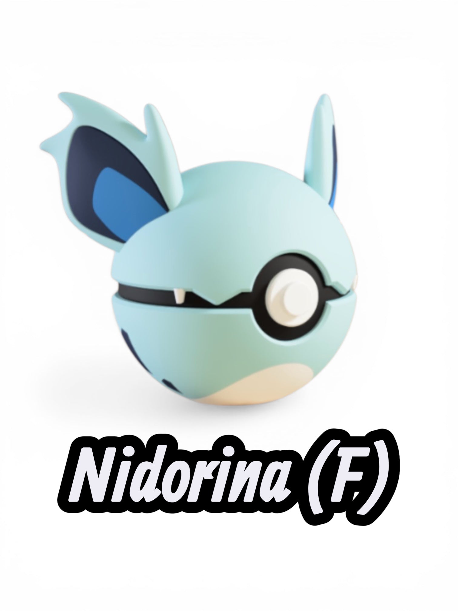 Nidorina (F)| Custom Pokeball | High Quality 3D Printed in the UK