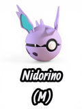 Nidorino (M)| Custom Pokeball | High Quality 3D Printed in the UK