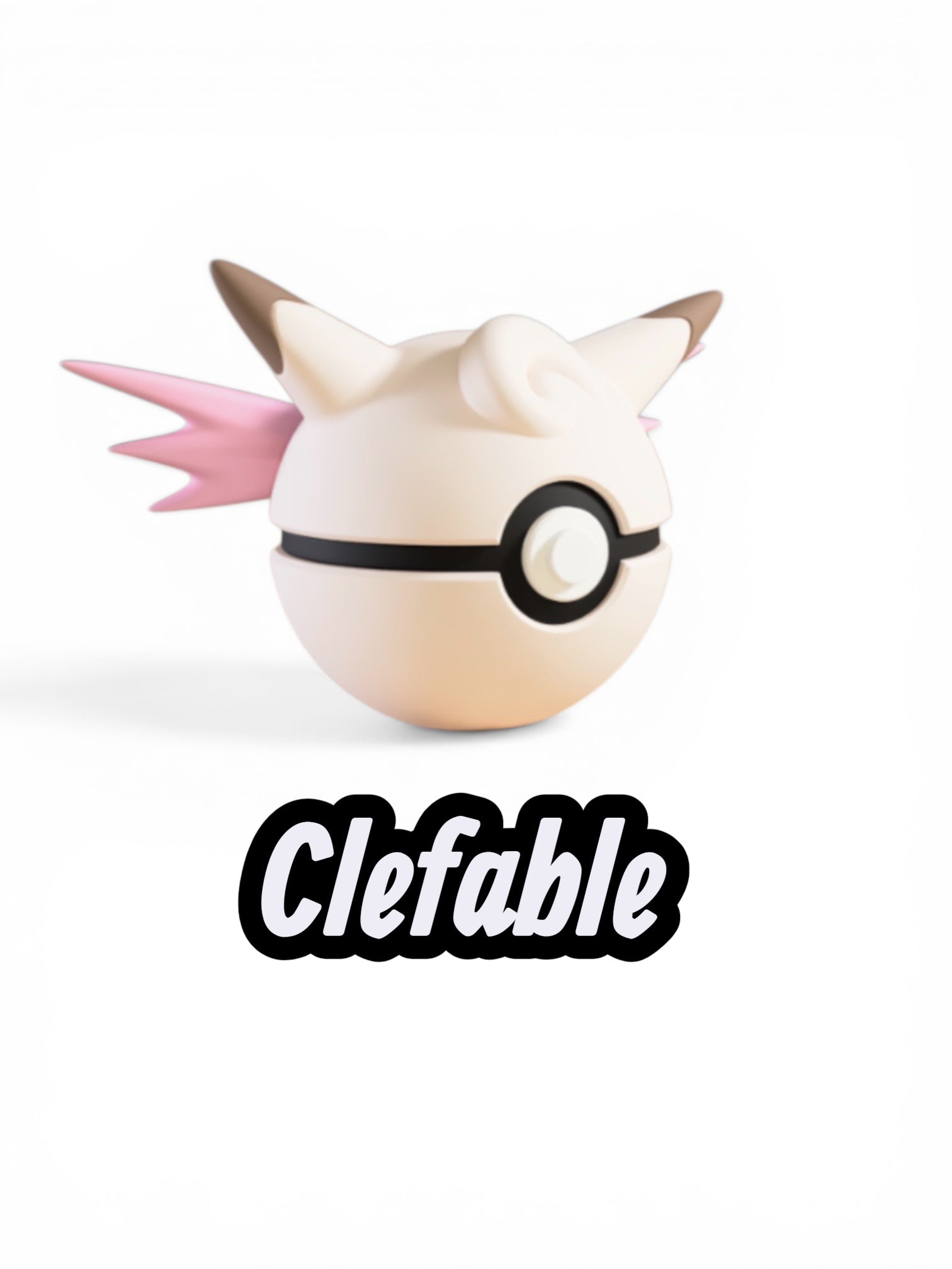 Clefable | Custom Pokeball | High Quality 3D Printed in the UK