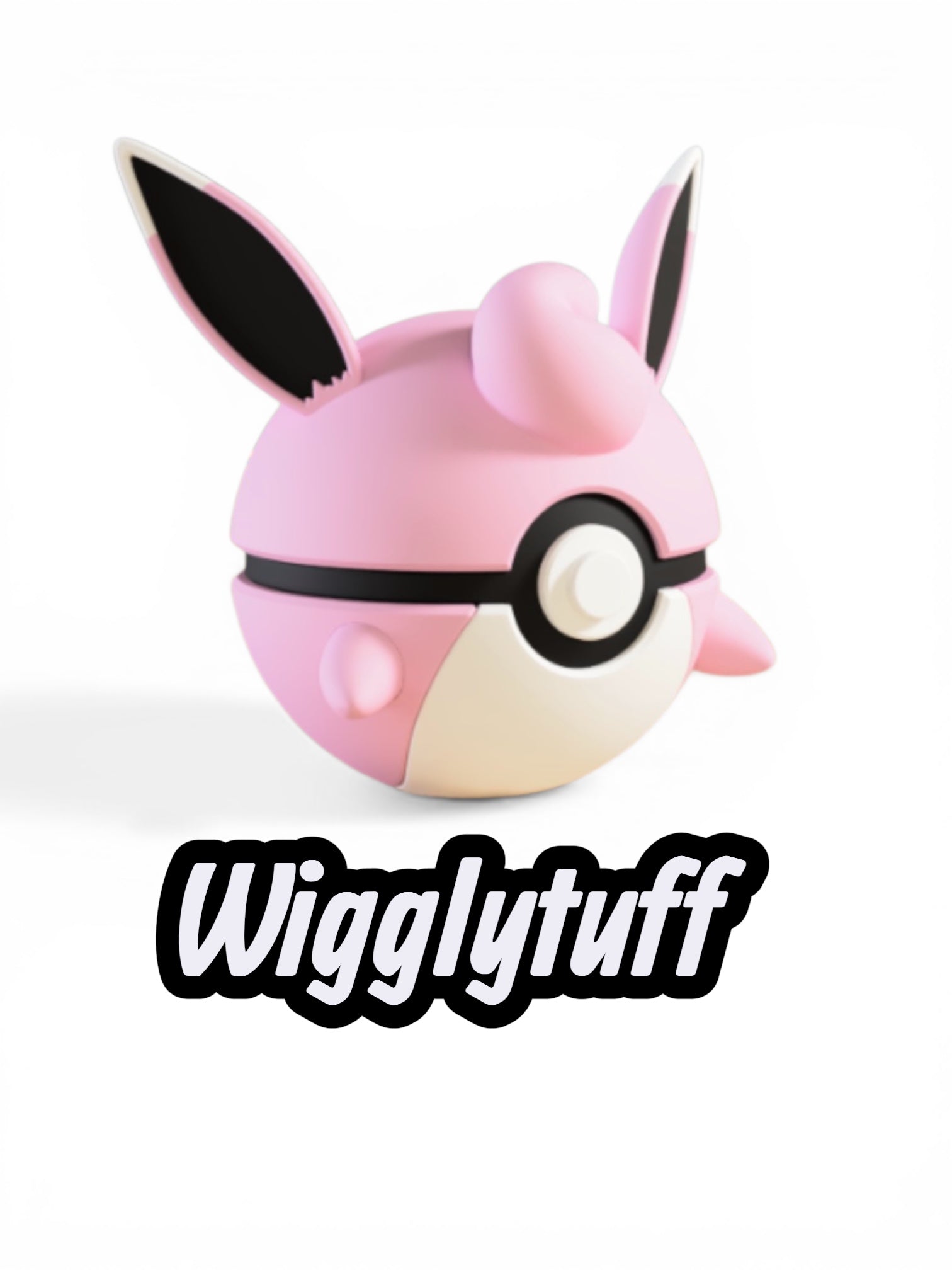 Wigglytuff Custom Pokeball | High Quality 3D Printed in the UK