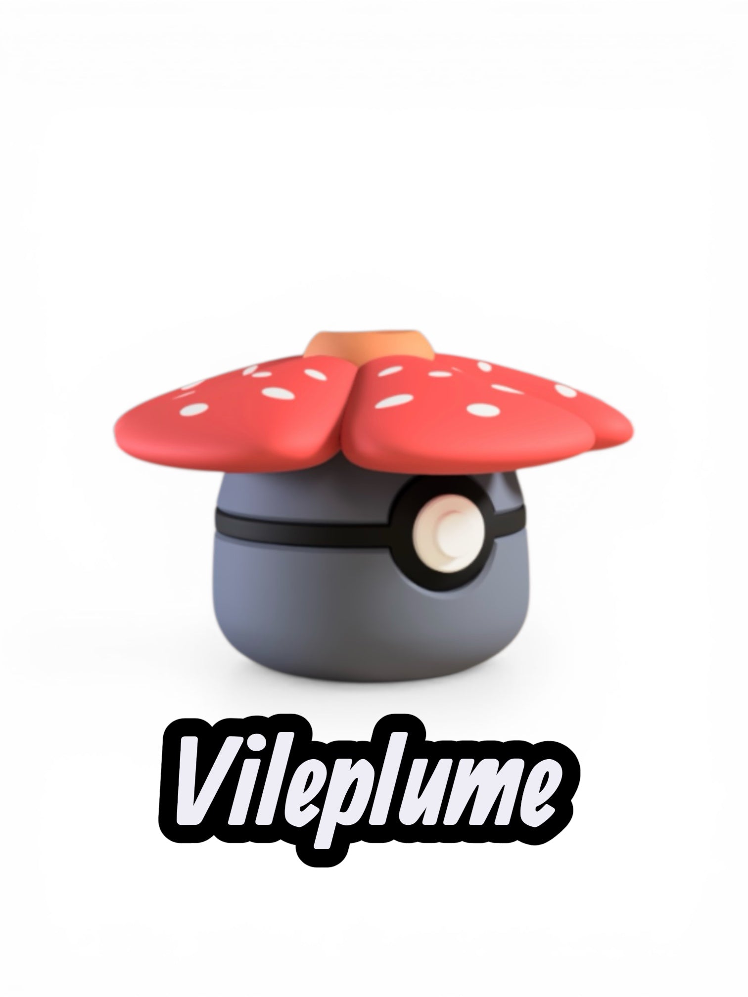 Vileplume Custom Pokeball | High Quality 3D Printed in the UK