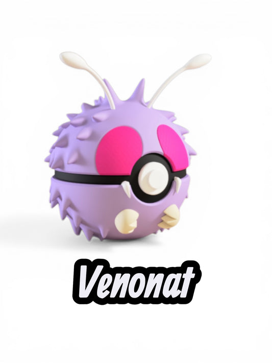 Venonat Custom Ball | High Quality 3D Printed in the UK