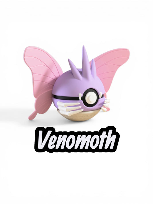 Venomoth Custom Ball | High Quality 3D Printed in the UK