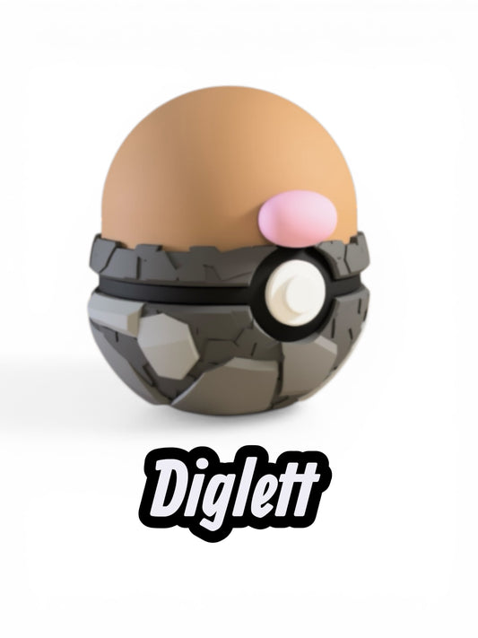 Diglett Custom Ball| High Quality 3D Printed in the UK