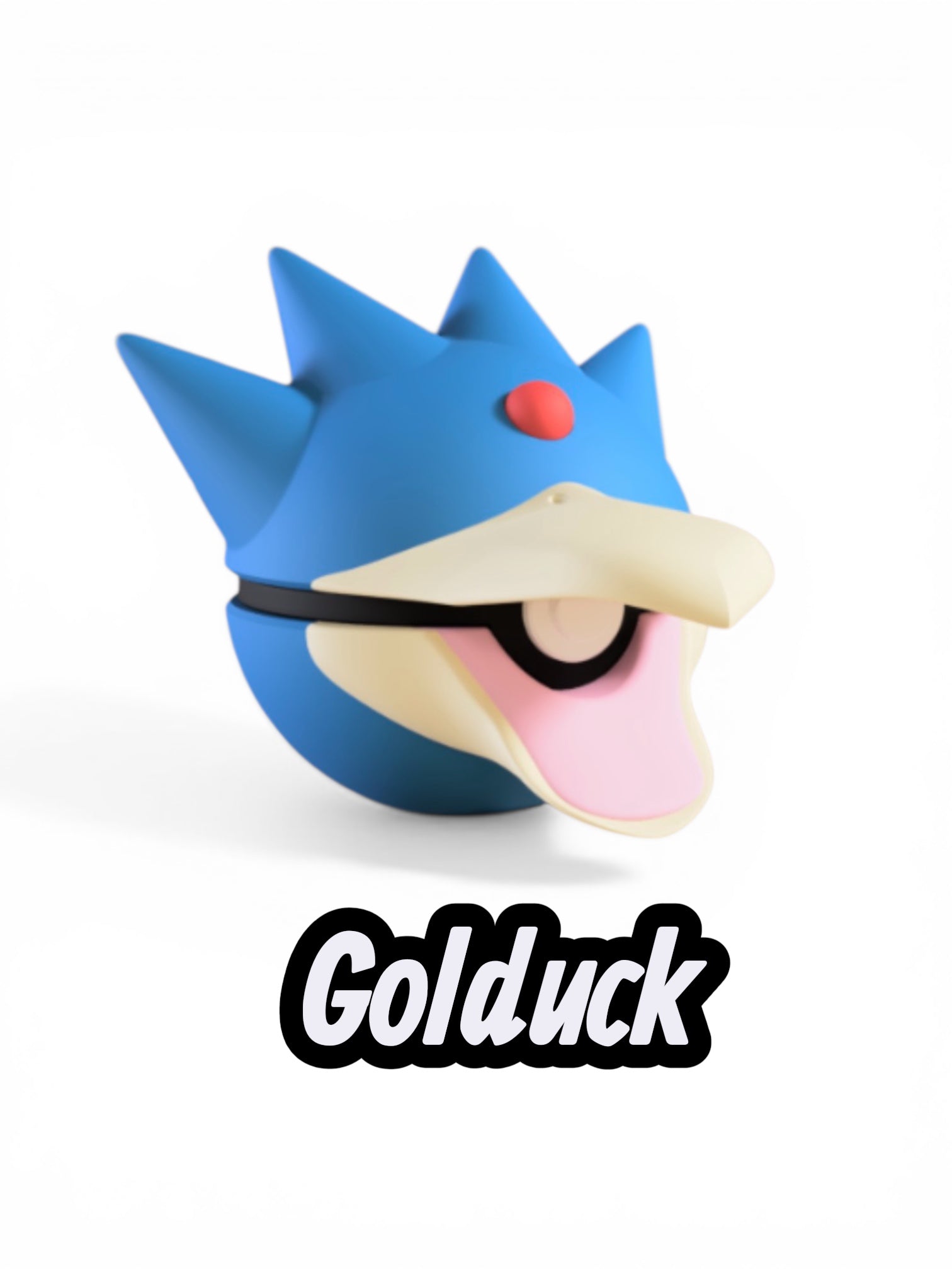 Golduck Custom Pokeball | High Quality 3D Printed in the UK