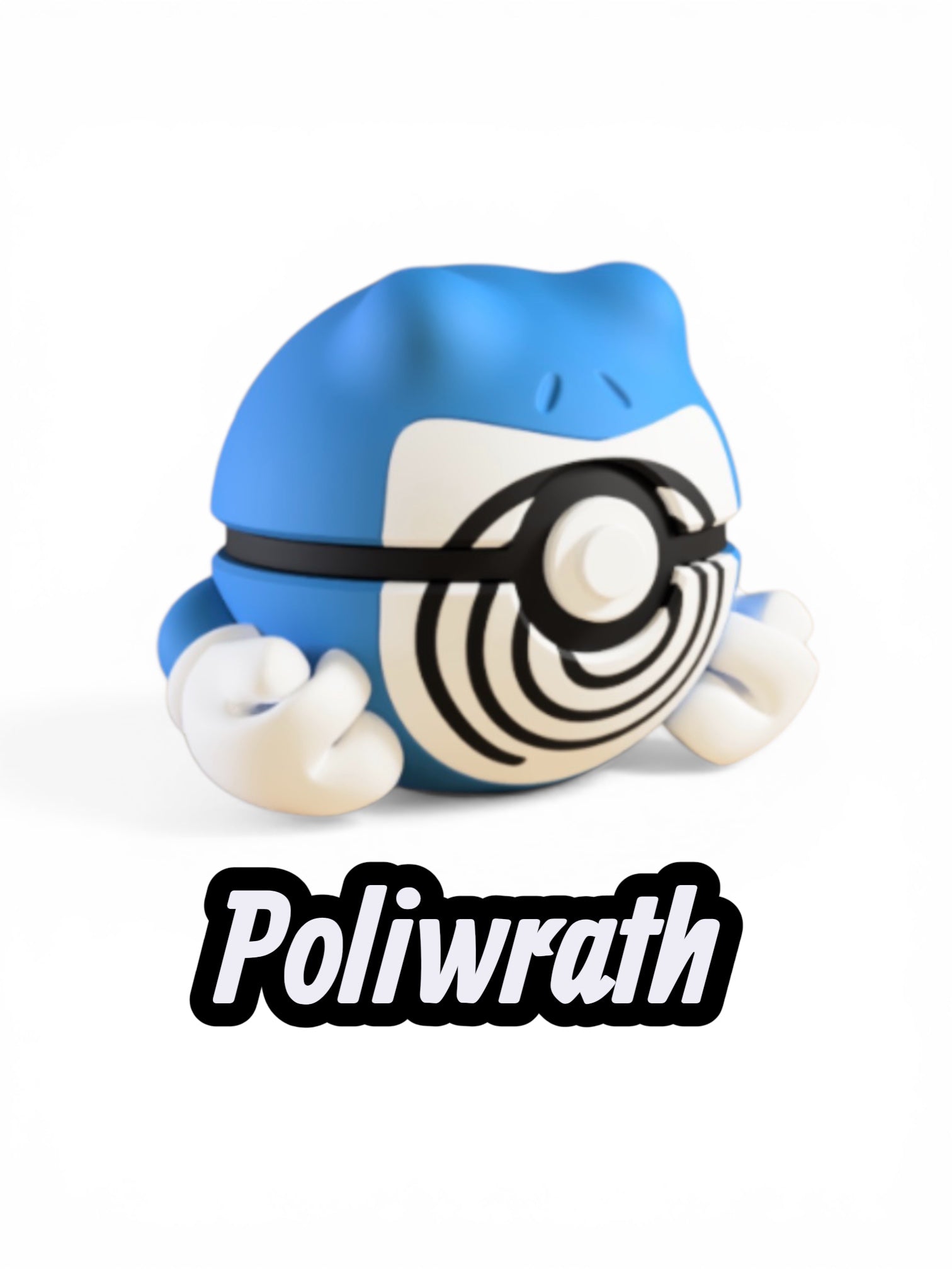 Poliwrath Custom Pokeball | High Quality 3D Printed in the UK