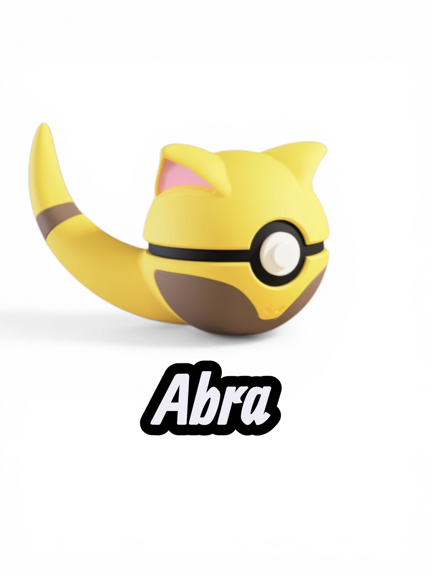 Abra Custom Pokeball | High Quality 3D Printed in the UK