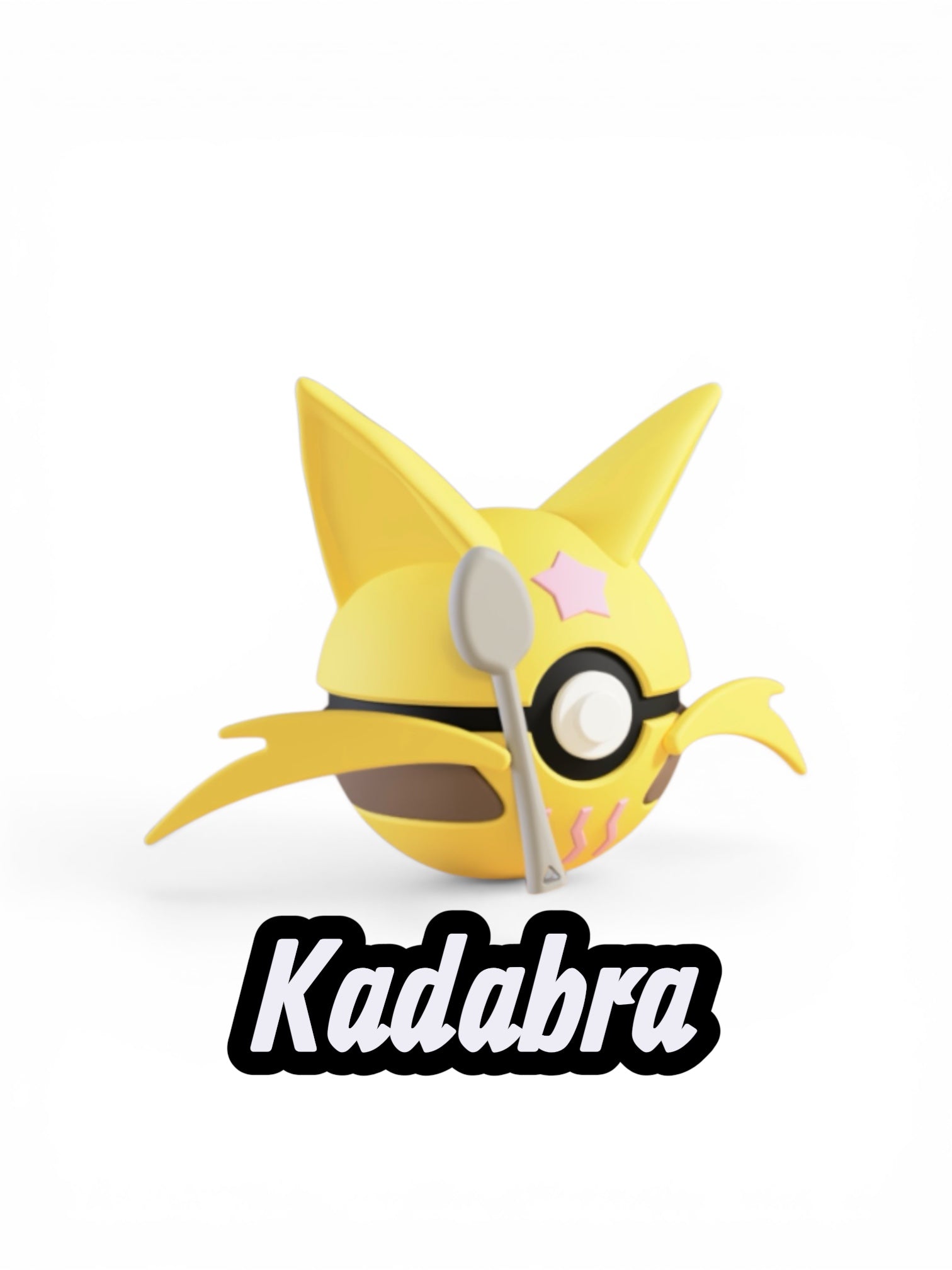 Kadabra Custom Pokeball | High Quality 3D Printed in the UK