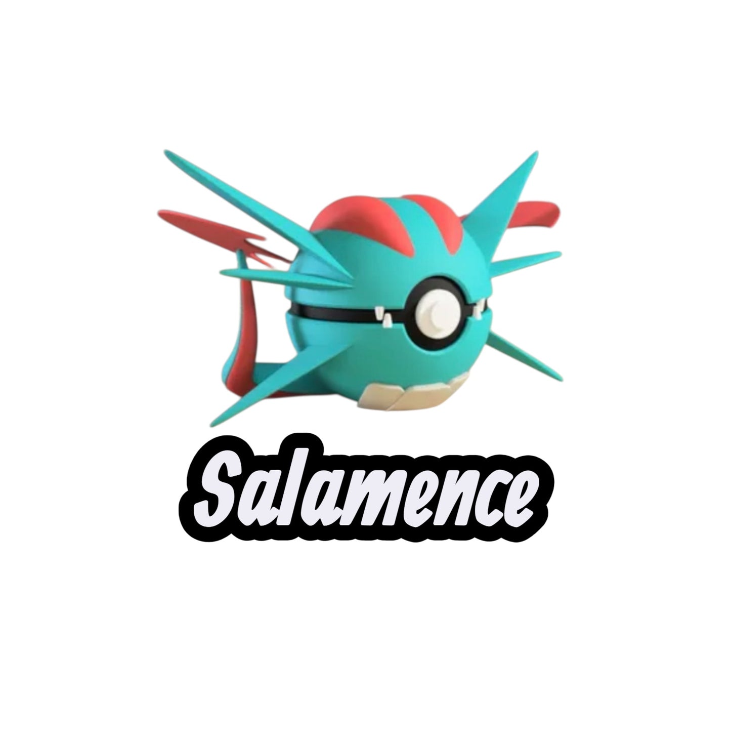 Salamence Custom Ball | High Quality 3D Printed in the UK