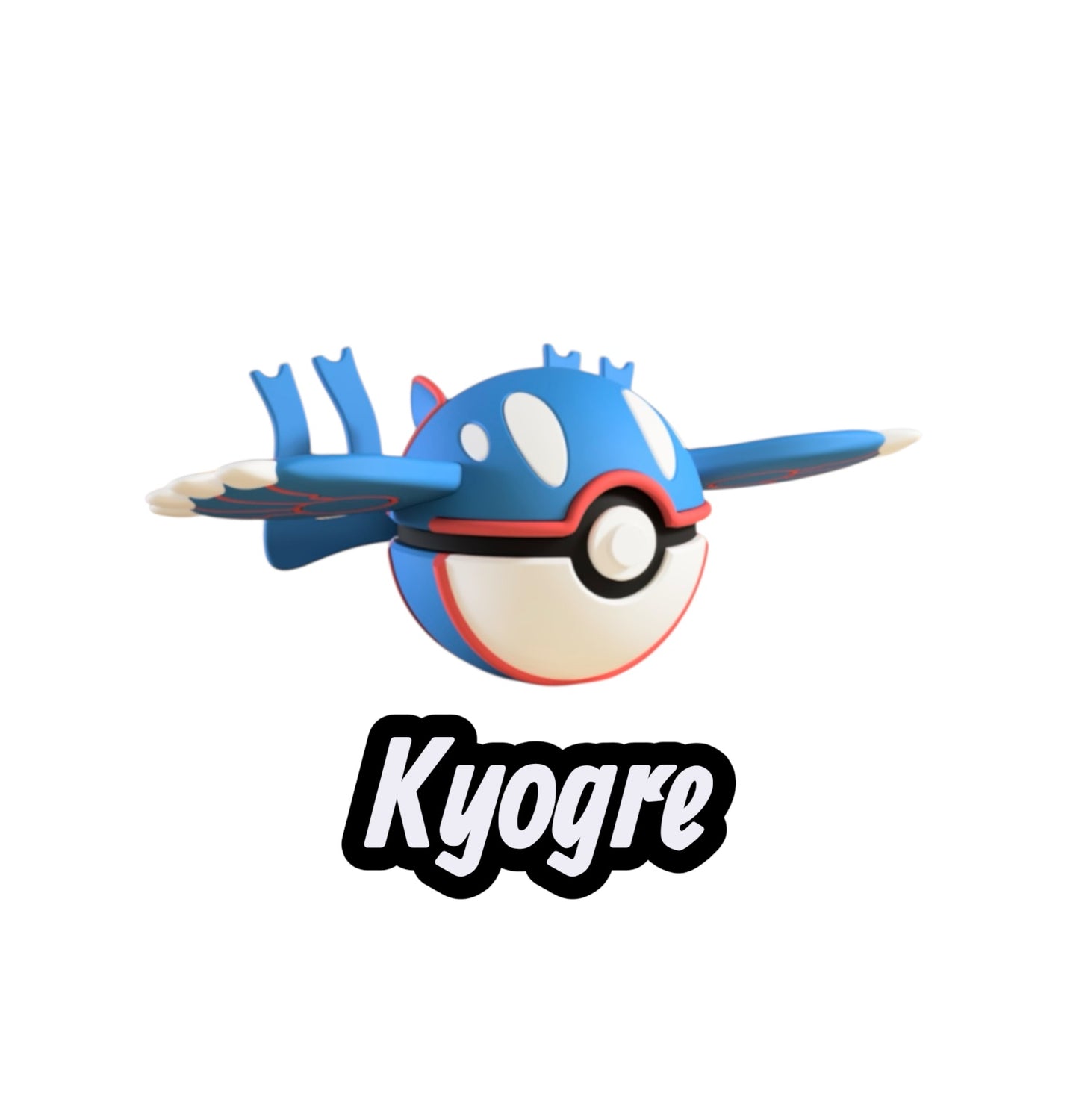 Kyogre Custom Ball | High Quality 3D Printed in the UK