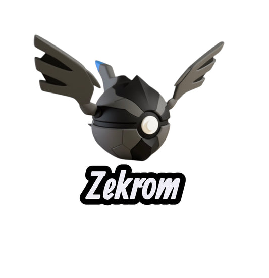 Zekrom Custom Ball | High Quality 3D Printed in the UK