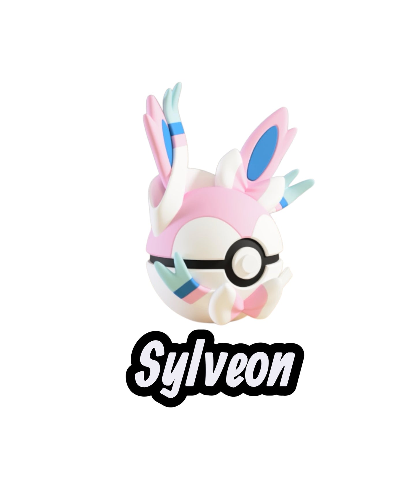 Sylveon Custom Ball | High Quality 3D Printed in the UK