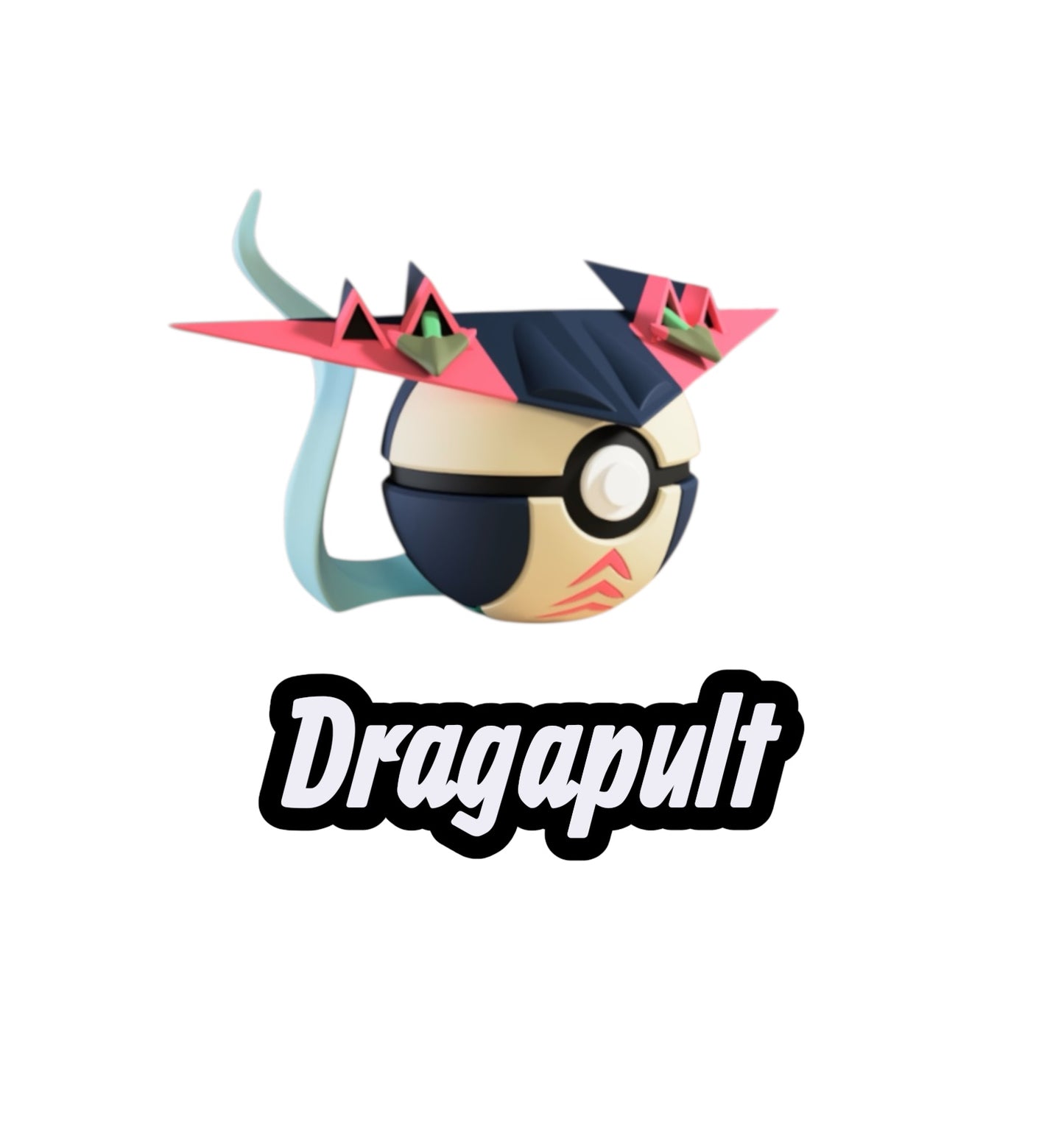Dragapult Custom Ball | High Quality 3D Printed in the UK